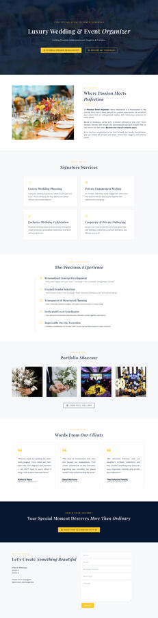 Wedding &amp; Event Organizer